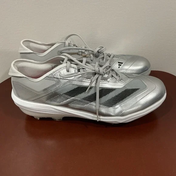 adidas Adizero Impact TPU Baseball Cleats Silver JS3049 Men's Size 15 NEW